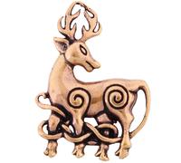 Keltischer Hirsch-Amulettanhänger aus Bronze im Cernunnos-Stil
