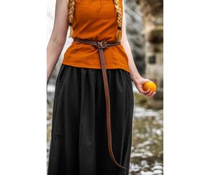 Keltischer Ledergürtel Cognacbraun "Merle" 150 cm