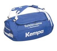 Kempa Sportartikelland Angebot Sporttasche Rucksack K-LINE 40 L 53 x 30 x 26 cm blau mit Aufdruck Name