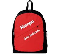 Kempa Sportartikelland Angebote Team Junior Rucksack für Kinder schwarz/rot mit Aufdruck Name