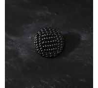 KEMTAT 10 Stück 15/20/25 mm Vintage gewebte Metallknöpfe zum Nähen Schwarz Gold Dekorative Knöpfe für Kleidung Mode Jackenknöpfe 20 mm