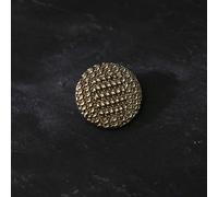 KEMTAT 10 Stück 15/20/25 mm Vintage gewebte Metallknöpfe zum Nähen Schwarz Gold Dekorative Knöpfe für Kleidung Mode Jackenknöpfe 20 mm