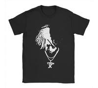 Ken Carson Teen X Rapper T-Shirts Men Awesome Pure Cotton Tees Crewneck Short Sleeve T Shirts Printed Tops Black L