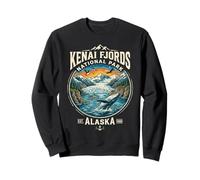 Kenai Fjords National Park Alaska East 1980, Walgletscher, Kunst Sweatshirt