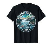 Kenai Fjords National Park Alaska Est 1980 Gletscherwal Kunst T-Shirt