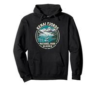 Kenai Fjords National Park Alaska Vintage Wal und Gletscher Pullover Hoodie