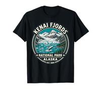 Kenai Fjords National Park Alaska Vintage Wal und Gletscher T-Shirt