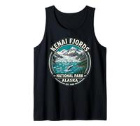 Kenai Fjords National Park Alaska Vintage Wal und Gletscher Tank Top