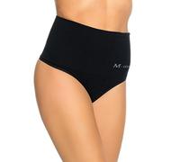 Kendindza Damen Microfaser Miederunterhose Shapeweat Höschen - Hose mit Taillenmieder Slip Panty - Strafft Bauch - Bauchweg (M/L, Schwarz)