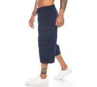 Kendindza Herren Bermuda | abnehmbare Beine Zipp-Off von 3/4 in Kurze Hose (Blau | Muster 1, XXL)