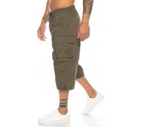 Kendindza Herren Bermuda | abnehmbare Beine Zipp-Off von 3/4 in Kurze Hose (Olive | Muster 1, L)
