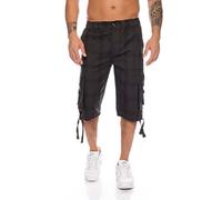 Kendindza Herren Shorts Hose Bermuda Cargo-Shorts 3/4 Sommerhose Capri-Hose Dreiviertel Männer Sommer Herrenshorts kurz Knielang Cargohose Herrenhose Bermudashorts (Grau | 302, XXXXXXL)