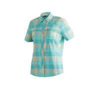 Maier Sports Kendra Short Sleeve Women turquoise check (M20282) 38