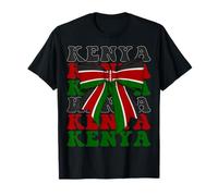 Kenia Kenia Pride Coquette Bow Flag T-Shirt