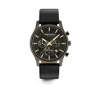 Kenneth Cole Herren Analog Quarz Uhr mit Leder Armband KC15106004