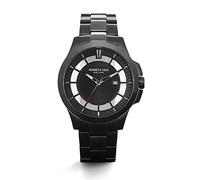 Kenneth Cole Herren-Armbanduhr Armband Edelstahl Aluminium + Gehäuse Quarz Zifferblatt Schwarz 10027462