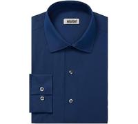 Kenneth Cole Herren Slim Fit Solid Klassisches Hemd, Mittelblau, 41 cm-42 cm Hals 81 cm-84 cm Ärmel