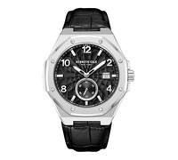 Kenneth Cole New York Herren Automatikuhr - Skelett-Zifferblatt, achteckige Lünette, elegantes und professionelles Design, Schwarz, Modern