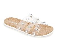 Kenneth Cole REACTION Damen Schmaler H-Band-Ohrstecker Plattform, farblos, 41.5 EU