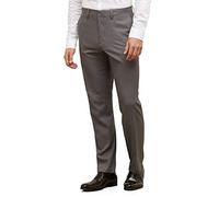 Kenneth Cole REACTION Herren-Anzughose, Stretch, Moderne Passform, Flache Vorderseite, Dunkelgrau, 36W x 30L, grau dunkel, 36W / 30L