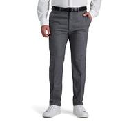 Kenneth Cole REACTION Herren Solid Performance Slim Fit Kleid Hose, Mittelgrau, 33W / 32L