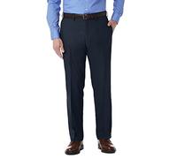 Kenneth Cole REACTION Herren Stretch Modern Fit Flat-Front Hose, Navy, 38W / 32L