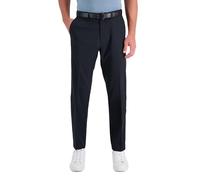 Kenneth Cole REACTION Herren Stretch Modern Fit Flat-Front Hose, schwarz, 33W / 32L