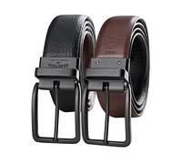 Kenneth Cole REACTION Men's U-Turn Reversible Leather Belt,Black/Brown,34