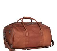 Kenneth Cole REACTION Unisex-Erwachsene Colombian Leather 20" Carry-on Duffel Bag Seesack, Cognac