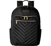 Kenneth Cole REACTION Women's Chelsea Backpack Chevron Quilted 15-Inch Laptop & Tablet Fashion Bookbag Daypack, Black, One Size