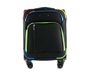 Keno Rada Rainbow Weichgepäck Koffer schwarz mit Muster XS (Handgepäck)