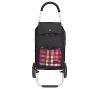 Kenorada Einkaufstrolley ER/7 45l | großer Trolley für den Wocheneinkauf | großes Hauptfach und Fronttasche mit Reißverschluss | treppentaugliche Rollen | einfacher Aufbau (multicolorcheck)