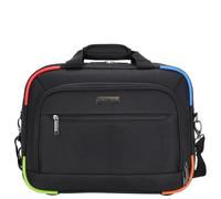 Kenorada Flugumhänger SoftLITE | praktische Begleitung für das Handgepäck | mit gepolstertem Laptopfach | Business Tasche zum Aufstecken auf Trolley (Bunte Ecken, Flugumhänger)