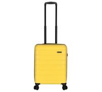 Kenorada Handgepäck Koffer 55x39x20 cm | Wave Spinner S Hartschale Kabinentrolley | Leichtes Bordgepäck mit TSA-Schloss & 360° Doppelrollen (gelb, S 55cm (Handgepäck))