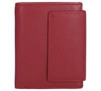 Kenorada Hochkantbörse Damen Amur Flap Wallet M | schicke Geldbörse für Damen | aus hochwertigem Echtleder | Münzfach mit Druckknopf | 8 Kartenfächer für Kreditkarten (rot)