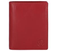 Kenorada Hochkantbörse Damen Rankweil | schicke Geldbörse für Damen | aus hochwertigem Echtleder | Münzfach mit Druckknopf | 6 Kartenfächer für Kreditkarten (rot)