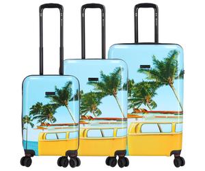 KENORADA Kofferset 3tlg. Plumeria 4w S/M/L bus