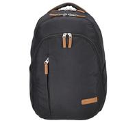 Kenorada Lanin Basics Allround Laptop Rucksack 16 Zoll Black | Daypack mit 16 Zoll Laptopfach, zwei Hauptfächern, Front- und Steckfächern sowie gepolsterten Schulterriemen für Alltag