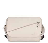 Kenorada Messenger Bag Leisure CT17-B | Unisex Umhängetasche mit 14" Laptopfach | Überschlag & 2-Wege-Reißverschluss | Außen- & Innenfächer | Verstellbarer, gepolsterter Schulterriemen (beige, L)