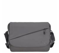 Kenorada Messenger Bag Leisure CT17-B | Unisex Umhängetasche mit 14" Laptopfach | Überschlag & 2-Wege-Reißverschluss | Außen- & Innenfächer | Verstellbarer, gepolsterter Schulterriemen (Dark Grey, L)