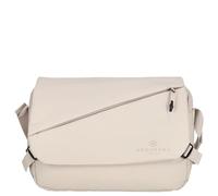 Kenorada Messenger Bag Leisure CT17-B | Unisex Umhängetasche mit 14" Laptopfach | Überschlag & 2-Wege-Reißverschluss | Außen- & Innenfächer | Verstellbarer, gepolsterter Schulterriemen (beige, M)