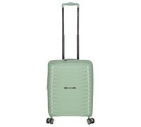 Kenorada Reisetrolley Baselight | Stabiler Koffer in verschiedenen Größen | Hartschalenkoffer aus stabilem Material | mit TSA Zahlenschloss | Reisekoffer (Light Green, S - Handgepäck)