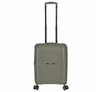 Kenorada Reisetrolley Baselight | Stabiler Koffer in verschiedenen Größen | Hartschalenkoffer aus stabilem Material | mit TSA Zahlenschloss | Reisekoffer (Olive, S - Handgepäck)