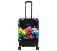 Kenorada Reisetrolley Plumeria 4W | Hartschalen Koffer aus Stabiler ABS-Schale | TSA-Zahlenschloss | Vier 360°-Rollen | Trolley mit praktischer Aufteilung (Multi, M - mittlerer Koffer 66cm)