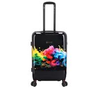 Kenorada Reisetrolley Plumeria 4W | Hartschalen Koffer aus Stabiler ABS-Schale | TSA-Zahlenschloss | Vier 360°-Rollen | Trolley mit praktischer Aufteilung (Multi, M - mittlerer Koffer 66cm)