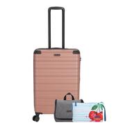 KENORADA Trolley REDWOOD 4R M 67cm 95 Jahre Reisebundle rose
