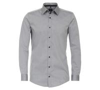 Venti Body Fit Hemd grau, Einfarbig