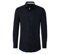 Businesshemd VENTI "VENTI Businesshemd uni", Herren, Gr. 42, Normalgrößen, schwarz, 100% Baumwolle, unifarben, comfort fit, Hemden (35342727-42) schwarz