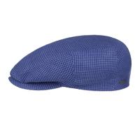 Kent Houndstooth Golf Flatcap by Stetson blau S (54-55 cm)