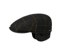 Kent Ohrenklappen Schirmmütze by Stetson oliv-schwarz S (54-55 cm)